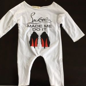 “Louboutin Made Me Do It” one piece!